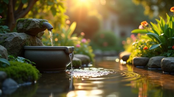 Boire de l'eau régulièrement grâce à une fontaine à eau
